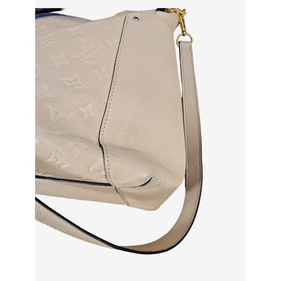 LOUIS VUITTON Bagatelle Empreinte Leather Dune Hobo Tote Shoulder Beige XL - Picture 12 of 16